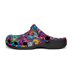 Classic Clogs Colorful Vibrant Cartoon Cats