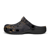 Classic Clogs Black and Gold Dragon with Scales