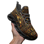 Sports Mesh Sneakers Egyptian Hieroglyphs Golden Eye