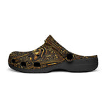 Classic Clogs Egyptian Hieroglyphs Golden Eye