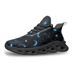 Sports Mesh Sneakers Celestial Elements Blue Moons and Stars