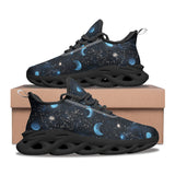 Sports Mesh Sneakers Celestial Elements Blue Moons and Stars