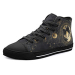 High-Top Canvas Shoes Golden Earth Art