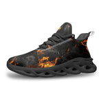 Sports Mesh Sneakers Celestial Flame and Smoke Pattern