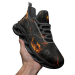 Sports Mesh Sneakers Celestial Flame and Smoke Pattern