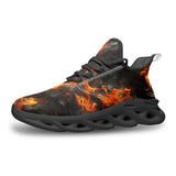 Sports Mesh Sneakers Celestial Fire Pattern