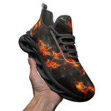 Sports Mesh Sneakers Celestial Fire Pattern