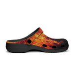 Classic Clogs Burning Flames Print