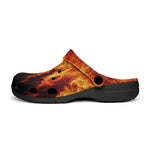 Classic Clogs Burning Flames Print