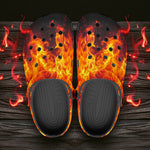 Classic Clogs Burning Flames Print