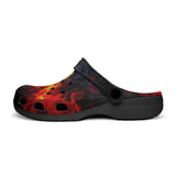 Classic Clogs Red and Yellow Flames