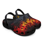 Classic Clogs Red and Yellow Flames