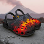 Classic Clogs Red and Yellow Flames
