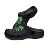 Classic Clogs Dripping Green Four-Leaf Clover