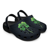 Classic Clogs Dripping Green Four-Leaf Clover