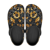 Classic Clogs Golden Sunflowers and Leaves