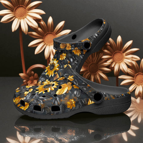 Classic Clogs Golden Sunflowers and Leaves