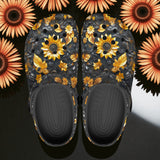 Classic Clogs Golden Sunflowers and Leaves
