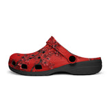 Classic Clogs Red Plum Blossom