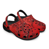 Classic Clogs Red Plum Blossom