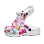 Classic Clogs Bright and Vibrant Colors Flowers