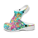 Classic Clogs Vibrant Bouquet of Flowers